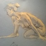 25 Minute Sketching, Pastel, Model: Pascale