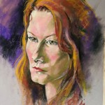Marie-Eve, Pastel on 19"x30" paper