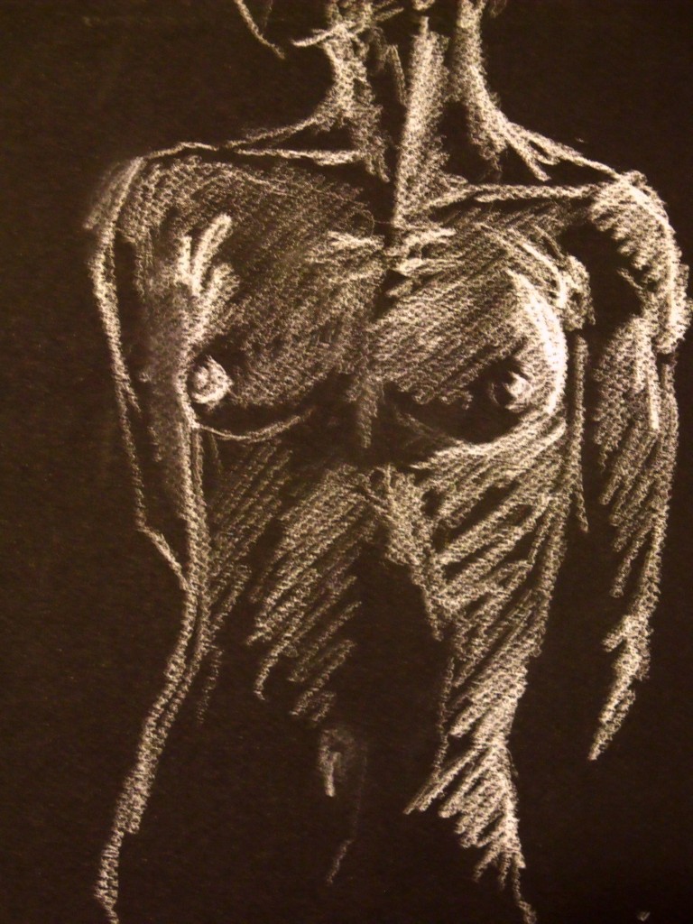 pastel on paper, 3 min pose