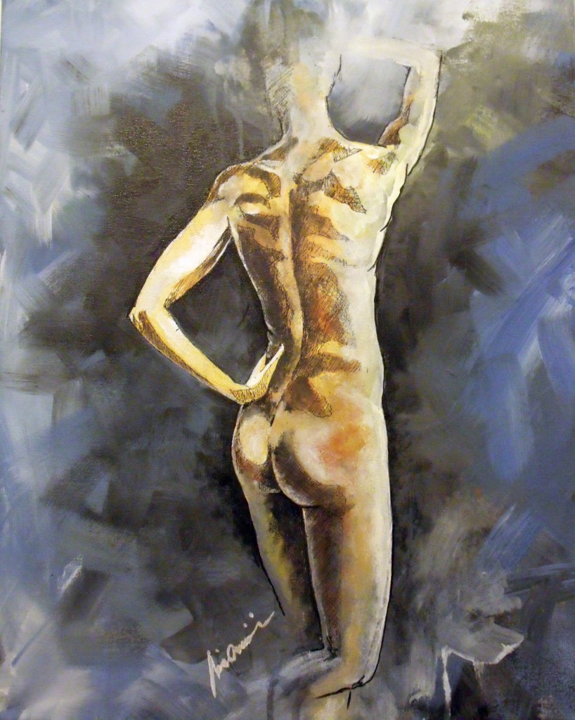figure, Acrylic on Canvas, 40x50cm